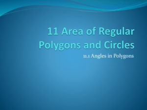 11 Area of Regular Polygons and Circles