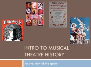 Intro to Musical Theatre History