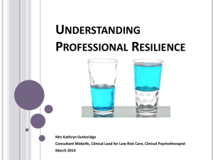 example of a workshop dealing with resilience