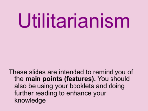 Utilitarianism Revision Powerpoint