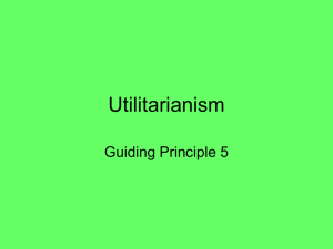 Utilitarianism - Meldrum Academy