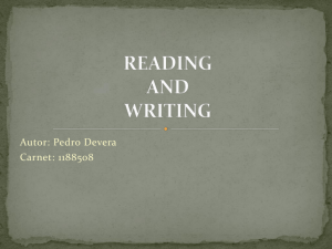 READING AND WRITING 3
