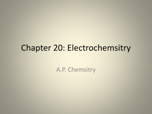 Chapter 20: Electrochemsitry