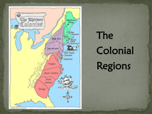 Colonial Regions PPT