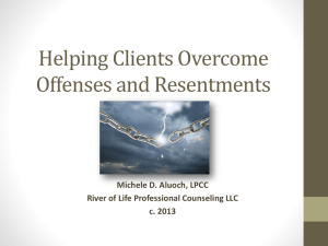 Helping Clients Overcome Offenses and