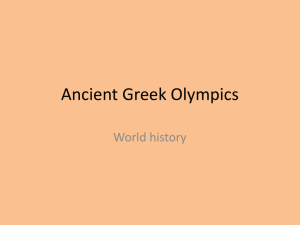Ancient Greek Olypics