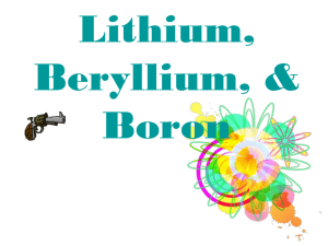 lithuim, boron, beryllium, sonia, alex, brian