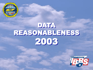 what is Data Reasonableness?