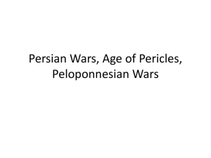Persian Wars, Age of Pericles, Peloponnesian Wars