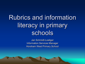 Rubrics and information literacy in primary schools