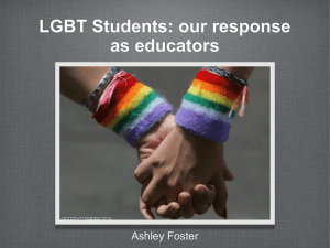 Needs of LGBT Students Inservice