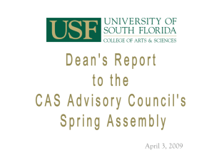 Spring Assembly - College of Arts and Sciences