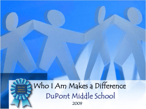 Dupont Middle School - West Virginia Department of Education
