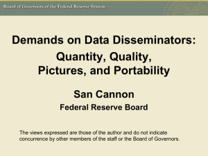 Emerging Trends in Data Dissemination: Quantity, Quality, Pictures