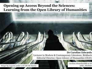 Opening up Access Beyond the Sciences