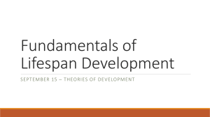 Jan 15 – Theories of Development