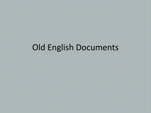 Old English Documents