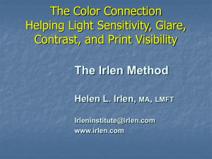 109 Hudson-Miller & Irlen Low Vision The Color Connection 2012 B