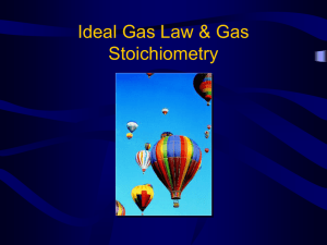 Ideal Gas Law & Gas
