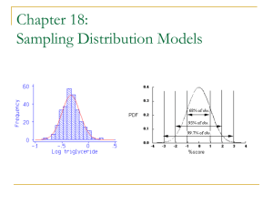 Chapter 18: Sampling Distribution Models