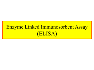 Enzyme Linked Immunosorbent Assay (ELISA)