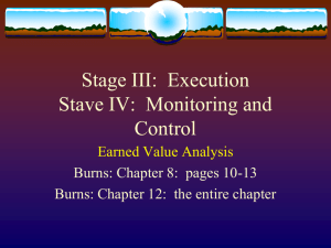 Stage III: Project Execution and Control
