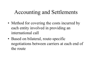 Accounting and Settlements