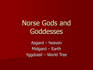 Norse Gods and Goddesses Powerpoint