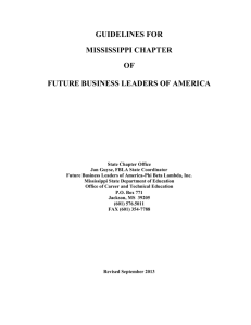 FBLA Mississippi Competitive Events Guidelines (Use with National