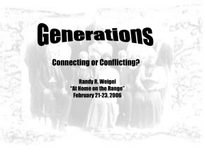 Generations: Connecting or Conflicting?