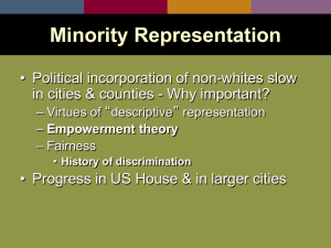 Minority representation