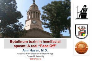 Hemifacial spasm - Dr. Amr Hasan Neurology Clinic