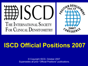 ISCD Official Positions 2005