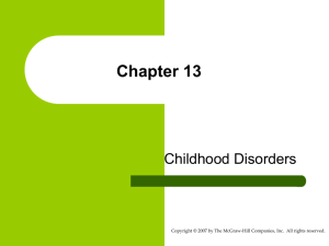 Childhood Disorders II - Warren Wilson Inside Page