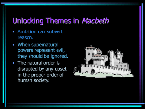 Unlocking Themes in Macbeth