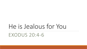 He is Jealous for You