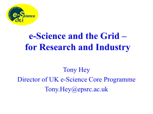 e-Science and the Grid