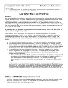 UE Act 1a - Lab Safety Rules and Contract