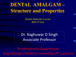 Dental Amalgam - King George's Medical University