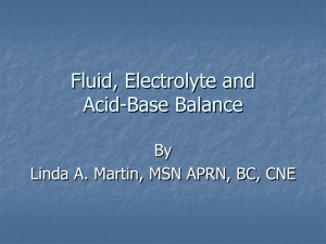 Fluid, Electrolyte and Acid