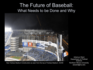 The Future of Baseball - Northern Illinois University