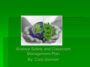 Science Safety and Classroom Management Powerpoint