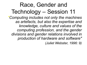Gender, Employment and Information Technology