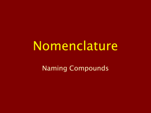 Nomenclature Powerpoint