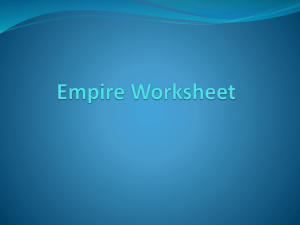 Empire Worksheet