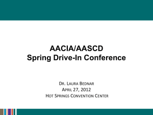 Dr. Bednar's AASCD/AACIA Presentation Friday