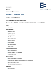 16 July 2015 - Equality Challenge Unit