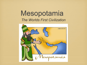 Mesopotamia PowerPoint Notes