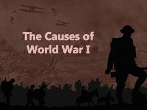 01 Causes of WWI