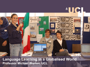 Language Study and Globalisation - Michael Worton